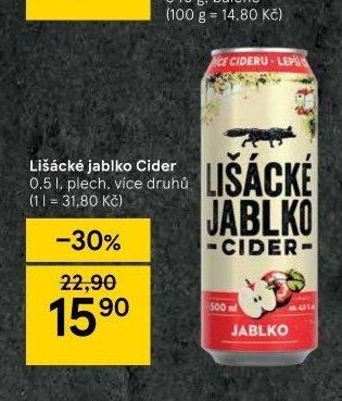 Lišácké jablko Cider
