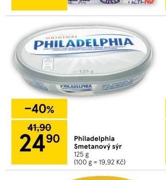 Philadelphia Smetanový sýr