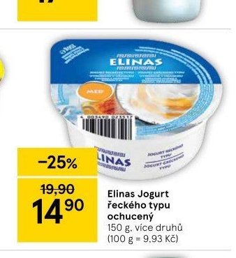 Elinas Jogurt řeckého typu ochucený