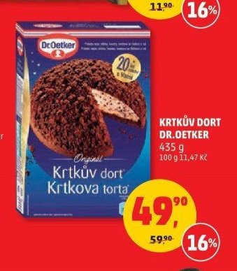 Krtkův dort Dr. Oetker