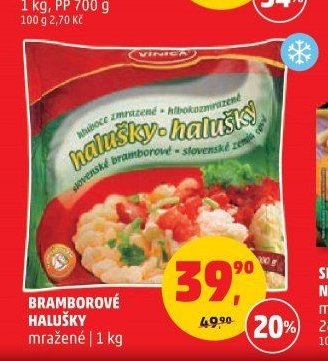 Bramborové halušky Vinica