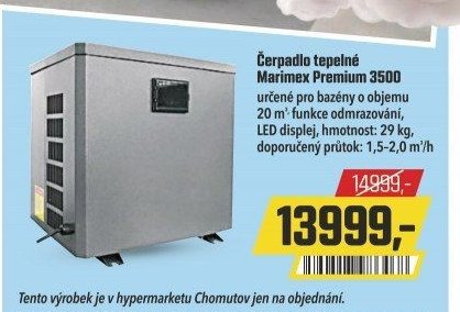 Čerpadlo tepelné Marimex Premium 3500