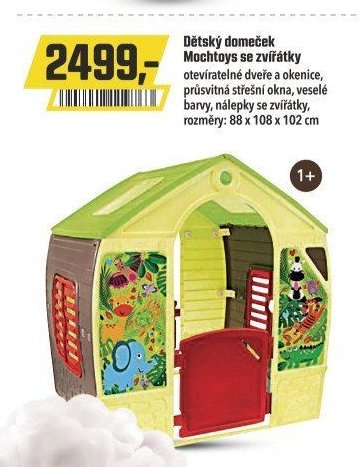 Dětský domeček Mochtoys se zvířátky