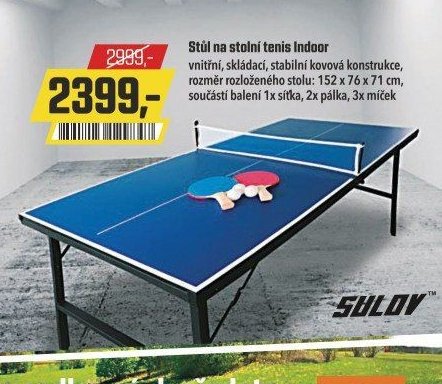 Stůl na stolní tenis Indoor