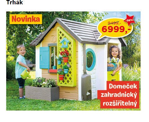 Domeček zahradnický rozšiřitelný