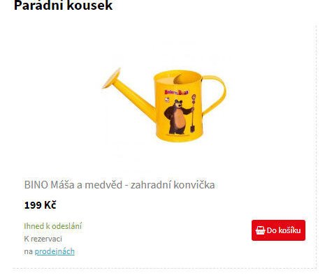 BINO Máša a medvěd - zahradní konvička