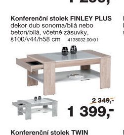 Konferenční stolek FINLEY PLUS - Sconto nábytek akcniletaky.com