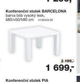 Konferenční stolek BARCELONA - Sconto nábytek akcniletaky.com