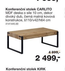 Konferenční stolek CARLITO - Sconto nábytek akcniletaky.com