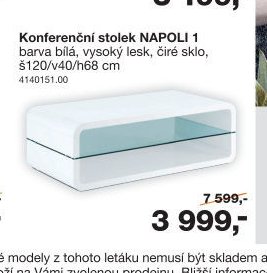 Konferenční stolek NAPOLI 1 - Sconto nábytek akcniletaky.com