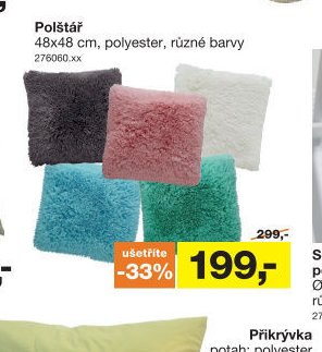 Polštář 48x48 cm - Sconto nábytek akcniletaky.com