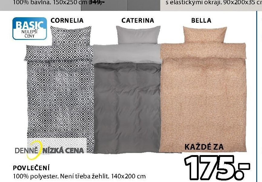 Povlečení Cornelia, Caterina, Bella