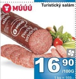 Salám turistický Maso uzeniny Písek