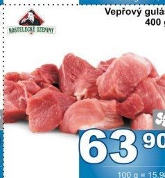 Vepřové maso na guláš Kostelecké uzeniny