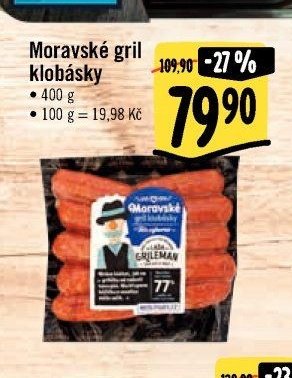 Moravské gril klobásky