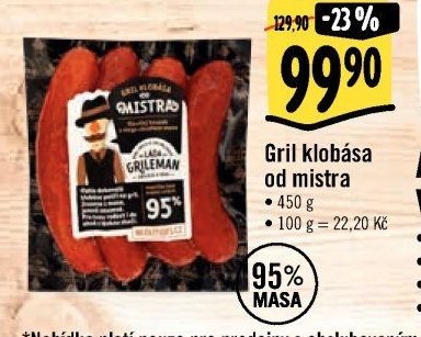 Gril klobása od mistra
