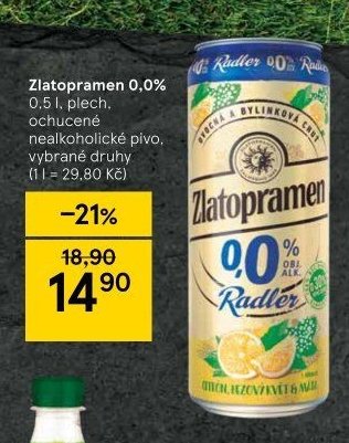 Zlatopramen 0,0%, 0,5 l
