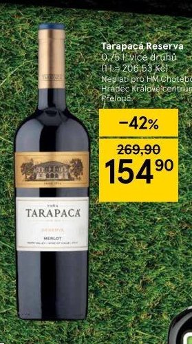 Tarapacá Reserva, 0,75 l