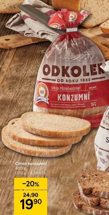 Chléb konzumní Odkolek
