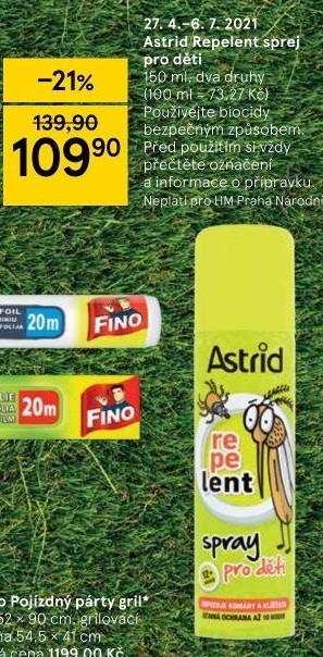 Repelent sprej pro děti Astrid