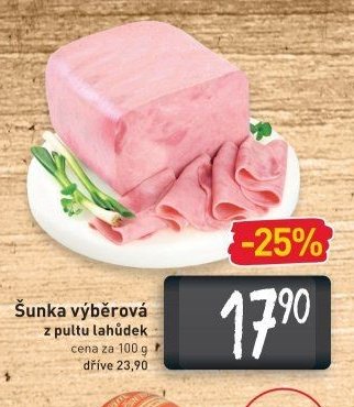 Šunka výběrová z pultu lahůdek