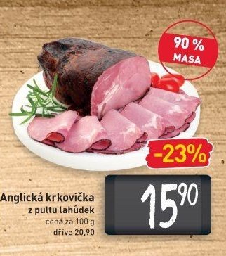 Anglická krkovička z pultu lahůdek