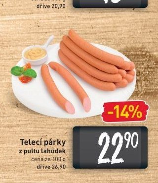 Telecí párky z pultu lahůdek