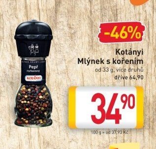 Kotányi Mlýnek s kořením