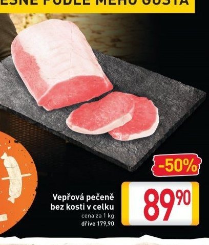 Vepřová pečeně bez kosti v celku