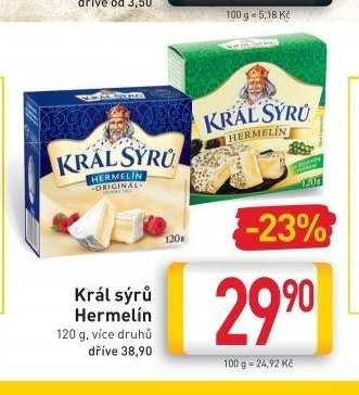 Král sýrů Hermelín