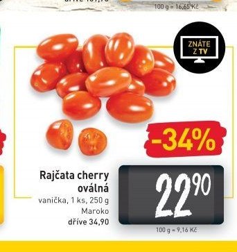 Rajčata cherry oválná