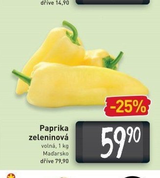 Paprika zeleninová