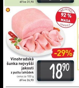 Vinohradská šunka nejvyšší jakosti