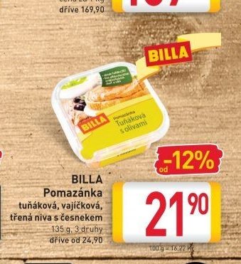 BILLA Pomazánka