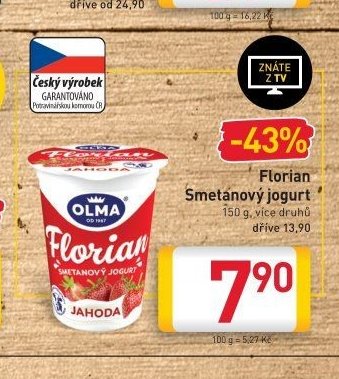 Florian Smetanový jogurt