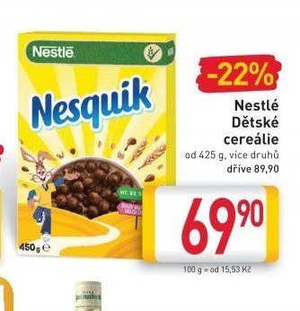 Nestlé Dětské cereálie