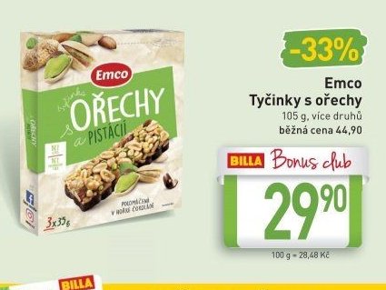 Emco Tyčinky s ořechy