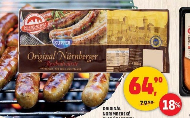 Originál Nürnberské klobásy Penny