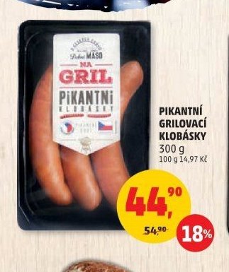 Pikantní grilovací klobásky