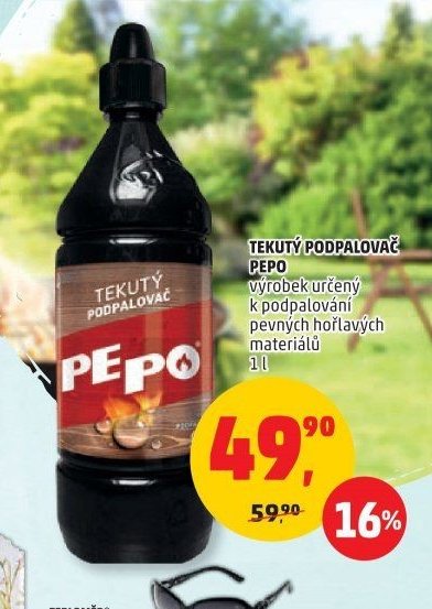 Tekutý podpalovač PEPO