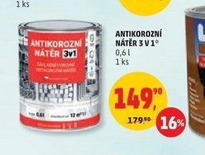 Antikorozní nátěr 3 v 1 0,6 l