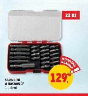 Sada bitů a nástavců 22 ks