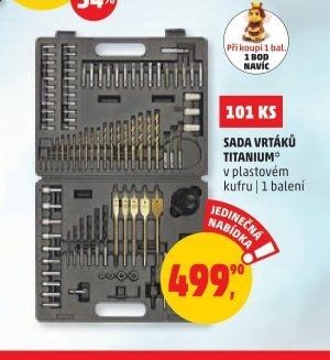 Sada vrtáků Titanium 101 ks