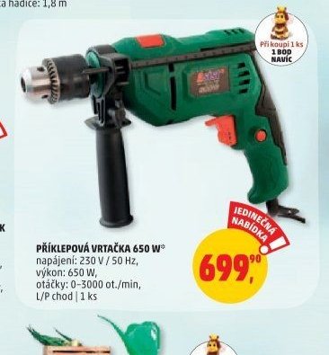 Příklepová vrtačka 650 W