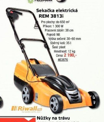 Sekačka elektrická REM 3813i - UNI HOBBY akcniletaky.com
