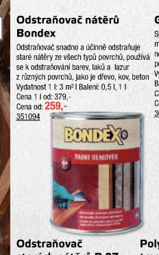 Odstraňovač nátěrů Bondex - UNI HOBBY akcniletaky.com