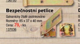 Bezpečnostní petlice - UNI HOBBY akcniletaky.com