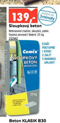 Sloupkový beton - UNI HOBBY akcniletaky.com