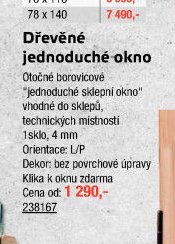 Dřevěné jednoduché okno - UNI HOBBY akcniletaky.com