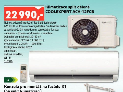 Klimatizace split dělená COOLEXPERT ACH-12FCB - UNI HOBBY akcniletaky.com